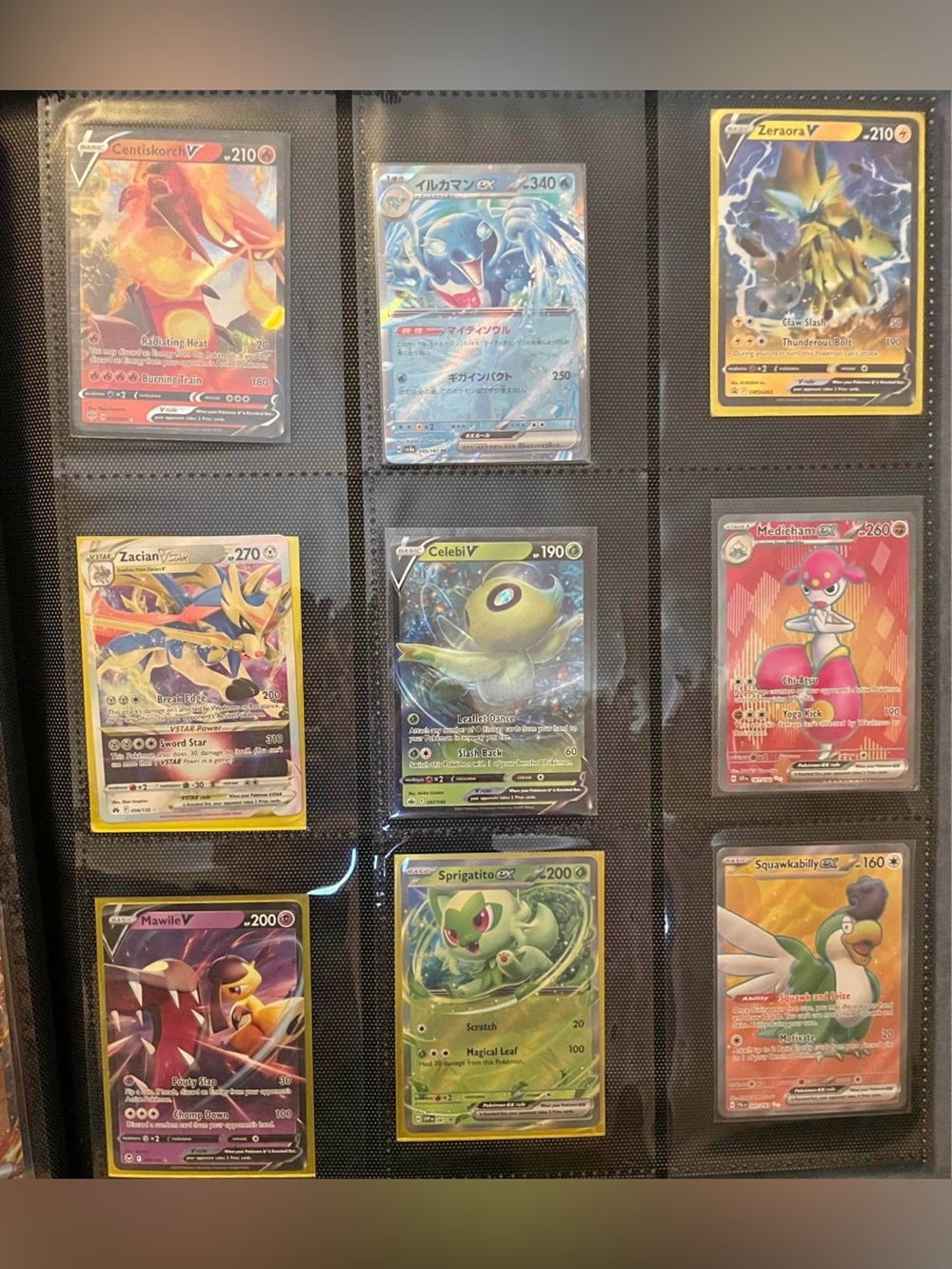 Pokemon cards in perfect condition